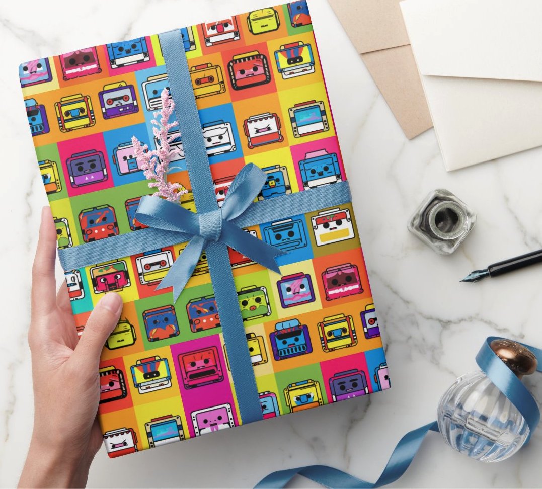 amovertone's tweet photo. This years DIY art project I've printed my illustrations on gift wrapping paper. Get a roll or 2 to show your friends and family how unique they are! Save 20% over the holidays on #Zazzle #giftwrap #wrappingpapper #illustrations #gifts https://t.co/XcqEZdU1X5 https://t.co/ryCnsMdMKY