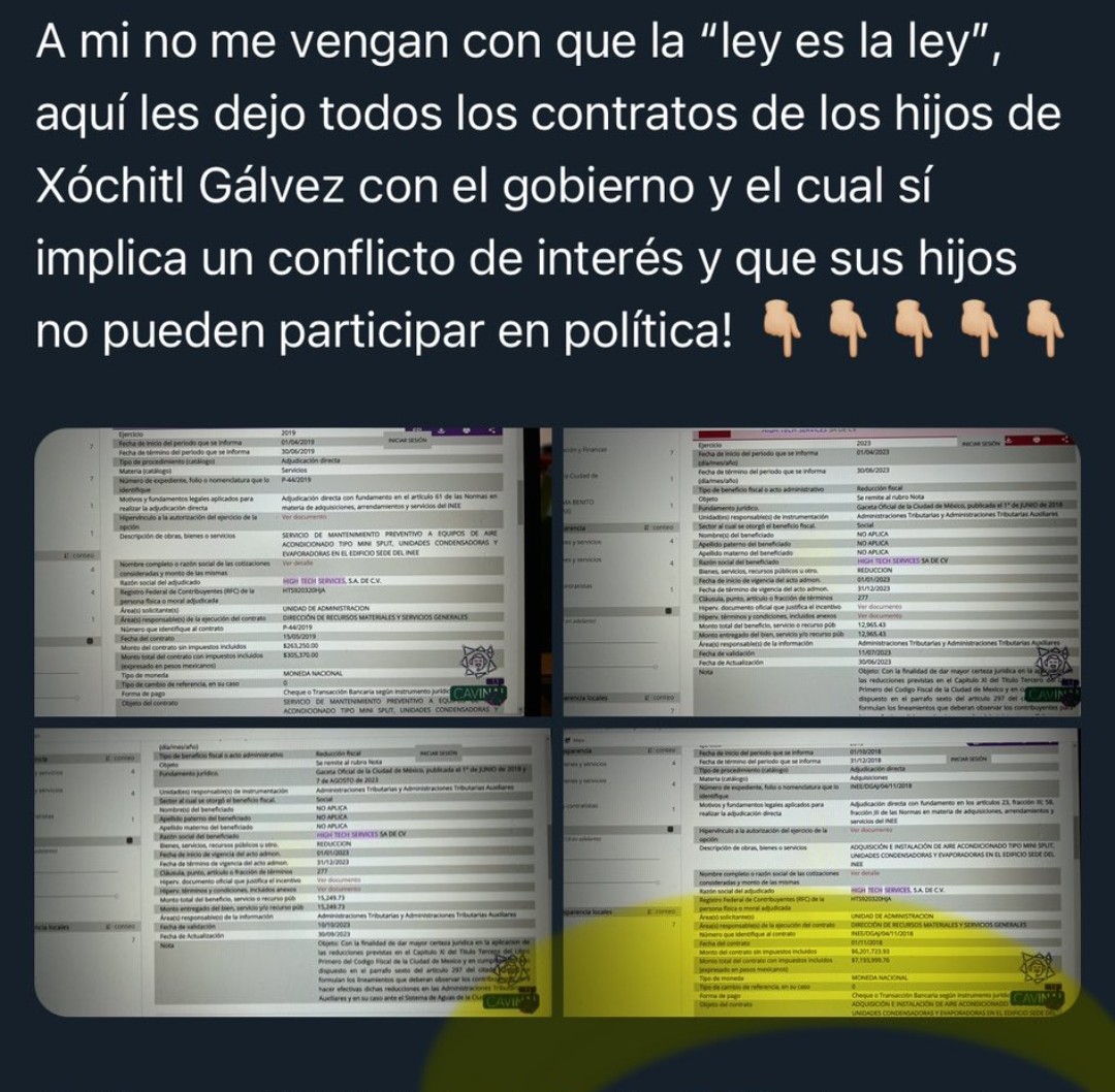 <a href="/XochitlGalvez/">Xóchitl Gálvez Ruiz</a> Cómo éstos?? 👇👇👇👇👇👇👇👇👇👇👇👇