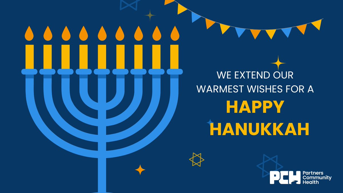 Tonight marks the start of #Hanukkah, the Jewish holiday known as the Festival of Lights, which is celebrated with nightly menorah lighting, special prayers & festive foods.

TeamPCH wishes all those who celebrate a #HappyHanukkah! May your candles burn bright this season.