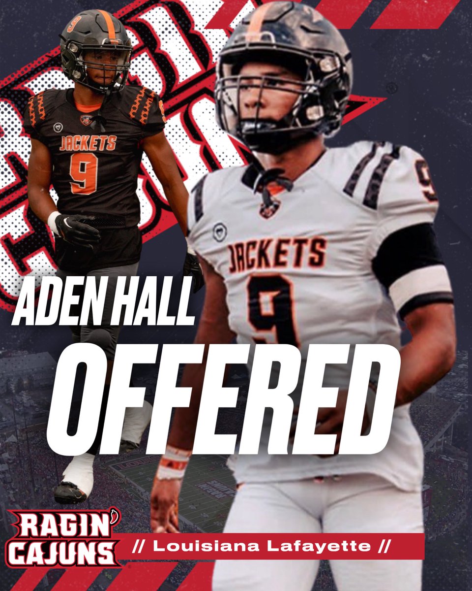 This kid deserves it! This might be the first D1 offer for him but it’s not his last! @RaginCajunsFB @CoachFscott18 @QBTucker @_Aden_Hall #TogetherWeSwarm