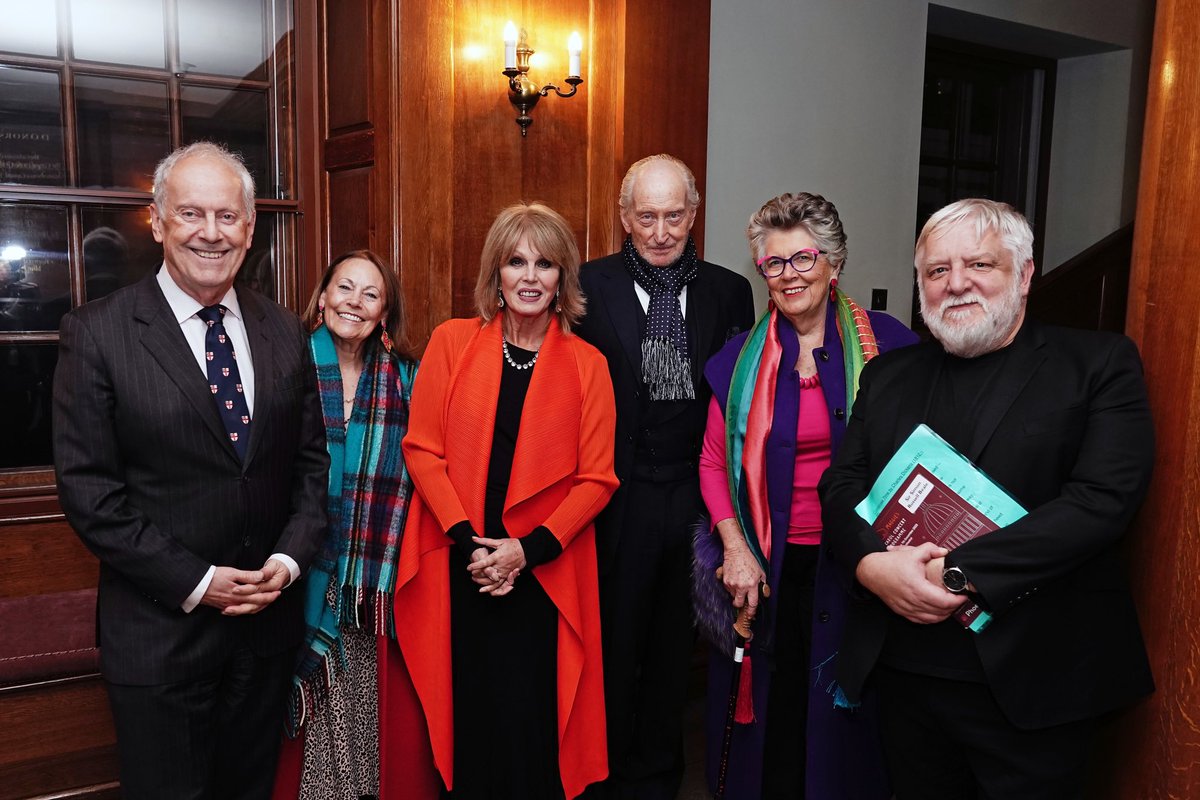 Sir Simon Russell Beale, Charles Dance, Michelle Brandreth, Camilla Kerslake, Gyles Brandreth, Queen Camilla, Dame Joanna Lumley and Dame Prue Leith ahead of the Maggie's cancer support centres annual carol concert at St Paul's Cathedral in London.