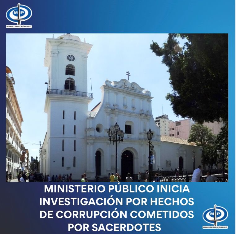 #AHORA <a href="/MinpublicoVEN/">Ministerio Público venezolano</a> ante la recepción de diversas #denuncias vinculadas a presuntos hechos de #corrupción realizados por algunos #sacerdotes en el Edo Miranda: #designa a la #Fiscalía 21 Nac para #Investigar y #Sancionar a dichos personeros, en base a las leyes de Venezuela y