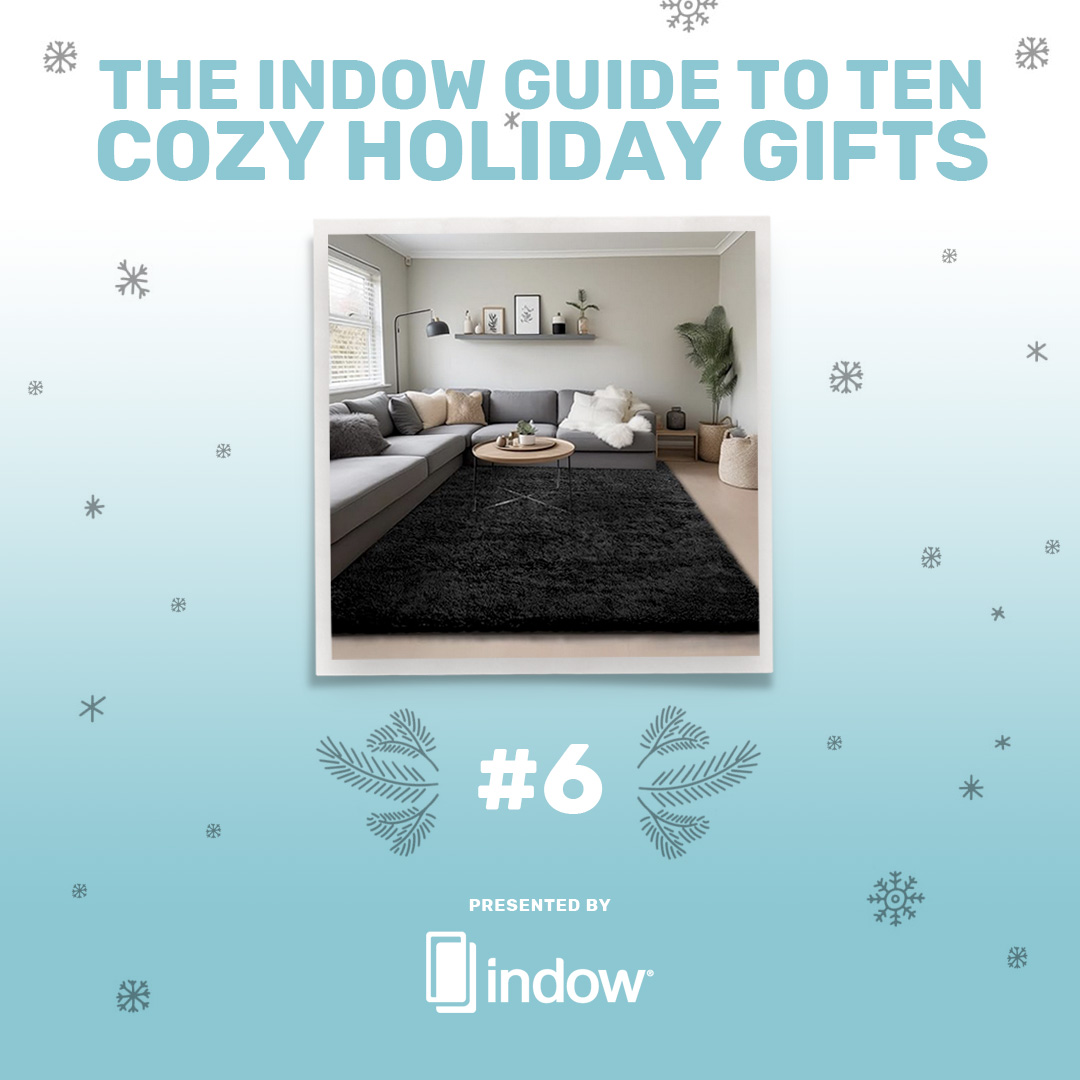 Never set your bare feet on the cold hardwood or tile floor again with this ultra soft and comfortable non-slip area rug that comes in multiple colors.

Looking for more Cozy Holiday Gifts? Check out our guide!  indowwindows.com/holiday-gift-g…