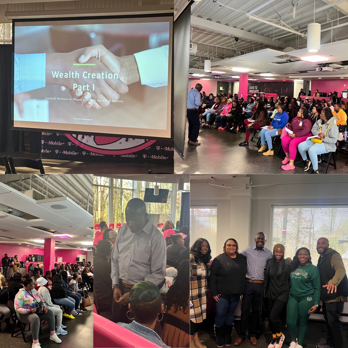 BPW in Alabama because we work for the best company @TMobile .We invest in our employees in many ways. Today our My Secure Advantage guest speaker spoke about financial wellness for African Americans. So many nuggets! @csandoval111 @m_wan4life @tmoorehutch4 @m_ravonnia @KEOdaTKO