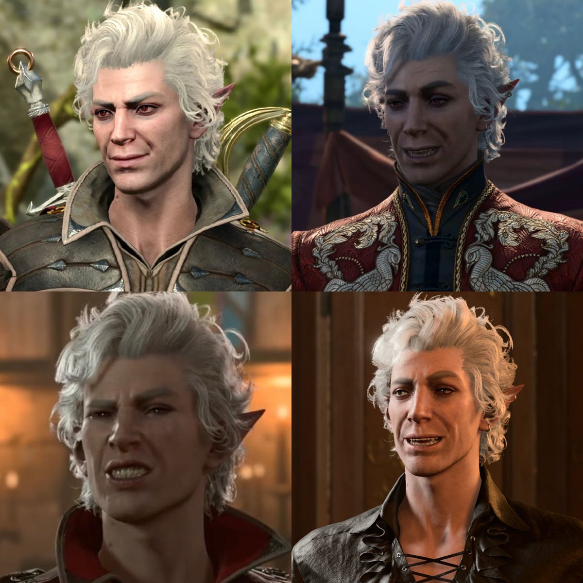 harlequinides's tweet image. i love my growing collection of astarion faces that make my friends go &quot;ughh...&quot;