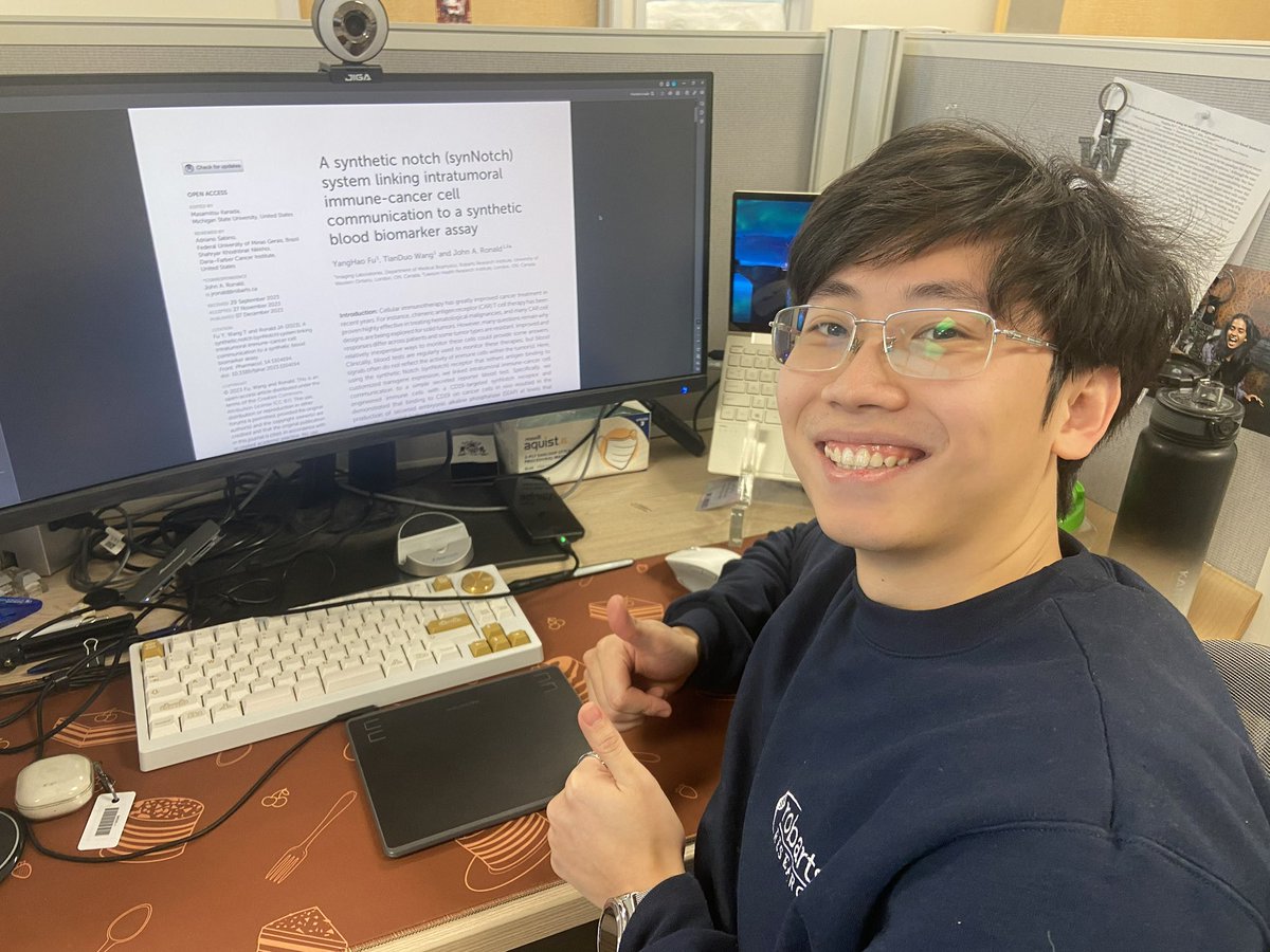 The Robarts Cellular and Molecular Imaging Group (@robartscmig) on Twitter photo π Kudos to <a href="/RobartsCMIG/">The Robarts Cellular and Molecular Imaging Group</a> grad student <a href="/Jerry_Fu_CMIG/">Jerry Fu</a> and co-authors <a href="/touchdownwang/">TianDuo Wang</a> and @John_A_Ronald on their publication linking synNotch to immune-cancer cell communication Check it here: frontiersin.org/articles/10.33β¦ π Kudos to <a href="/RobartsCMIG/">The Robarts Cellular and Molecular Imaging Group</a> grad student <a href="/Jerry_Fu_CMIG/">Jerry Fu</a> and co-authors <a href="/touchdownwang/">TianDuo Wang</a> and @John_A_Ronald on their publication linking synNotch to immune-cancer cell communication Check it here: frontiersin.org/articles/10.33β¦