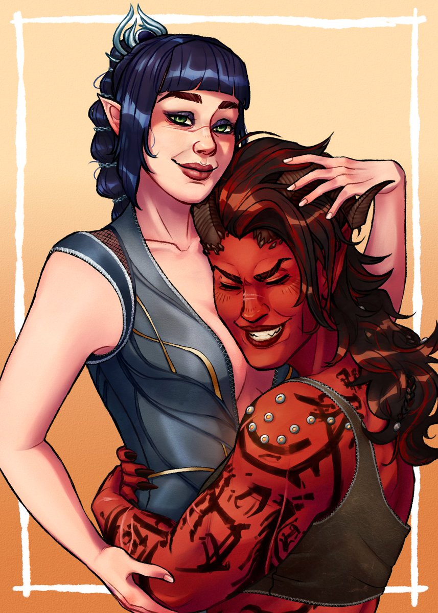 neatgargoyle's tweet photo. Cute potatoes 🖤❤️
#baldursgate3 #shadowheart #karlach https://t.co/GnJ08ShB7p