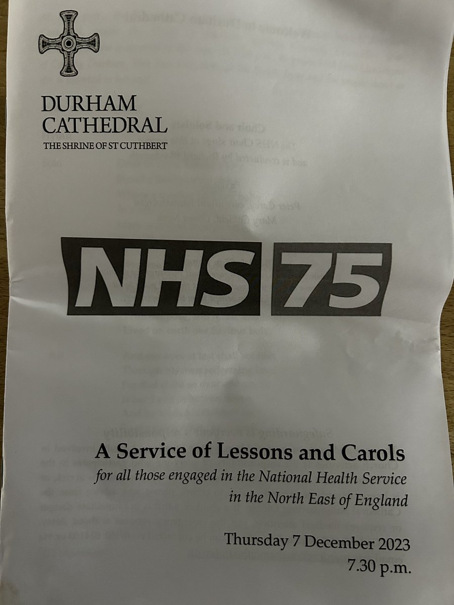 pigsy1983's tweet photo. Such a lovely evening attending A service of Lessons and Carols at Durham Cathedral tonight supporting @NHSnecs and the whole of the NHS. https://t.co/LkuIHUDtGI