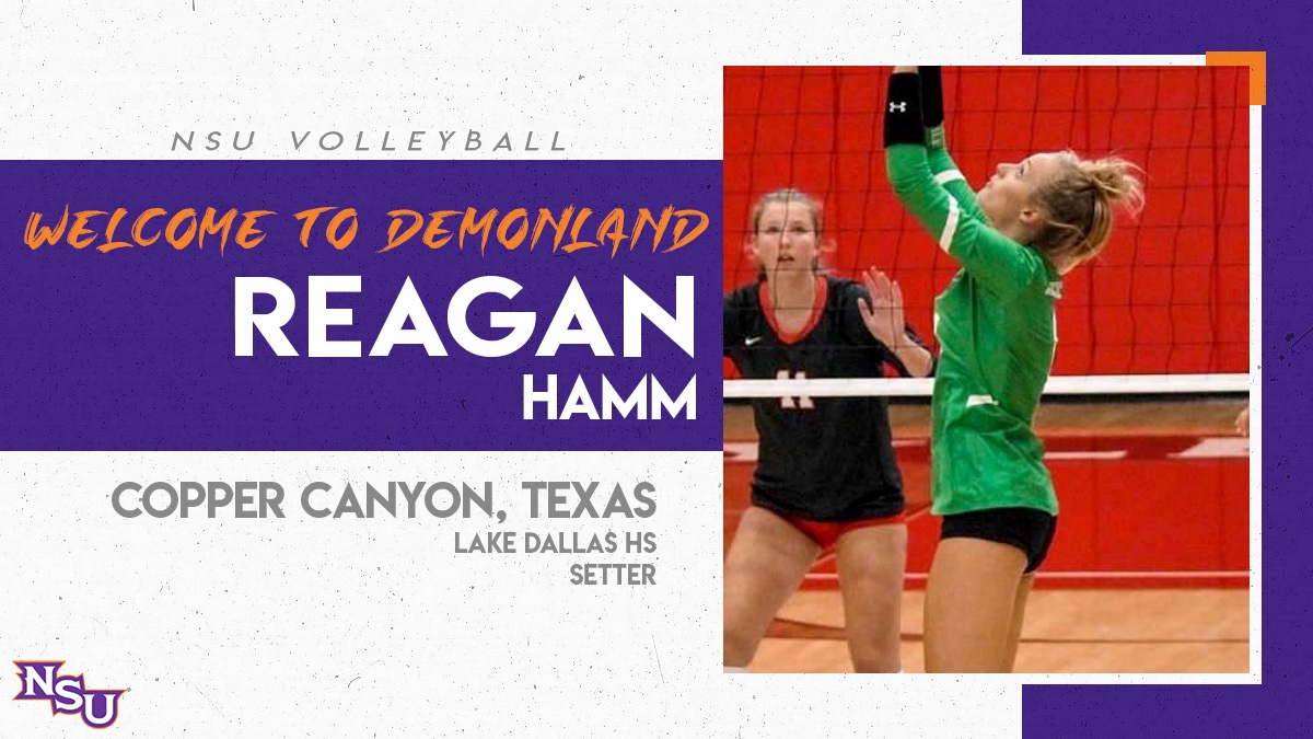 NSU Volleyball 🤘😈 (@nsudemonsvb) on Twitter photo 🤘✍️ WELCOME TO DEMONLAND ✍️🤘
<a href="/ReaganHamm2024/">Reagan Hamm</a> is on her way to Natty next season!!
📰: bit.ly/3TdKXoy
#ForkEm 🤘✍️ WELCOME TO DEMONLAND ✍️🤘
<a href="/ReaganHamm2024/">Reagan Hamm</a> is on her way to Natty next season!!
📰: bit.ly/3TdKXoy
#ForkEm