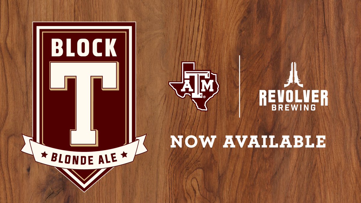 Introducing Block T Blonde Ale. The official craft beer of the 12th Man will be available for purchase beginning this Sunday as @aggiembk takes on Memphis at Reed Arena. STORY → aggi.es/3Nexh96