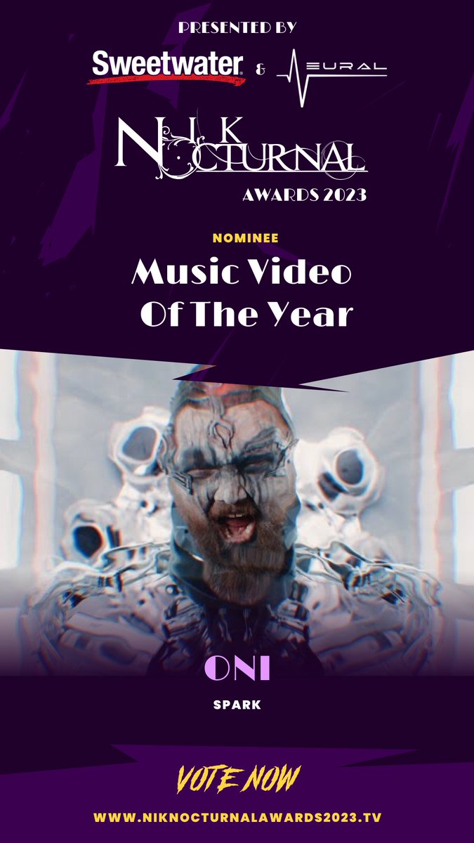 I have been nominated for music video of the year for spark with <a href="/suecothechild/">sueco</a> link in bio for voting!!! 
<a href="/NikNocturnal/">Nik Nocturnal</a>