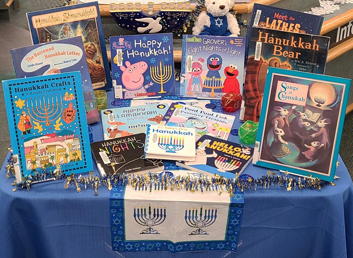 Check out the Hanukkah display at Sir William Stephenson Library!