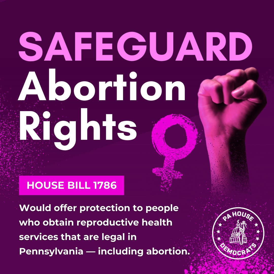 My legislation that would further protect reproductive freedom in Pennsylvania by prohibiting PA courts from criminalizing out-of-state patients for seeking reproductive care passed in the PA House.