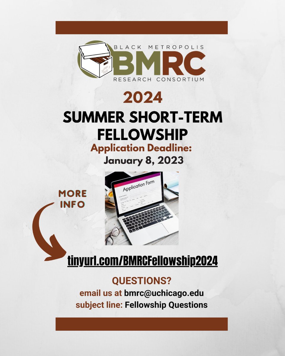 ATTENTION Scholars, Writers, and Artists: The BMRC has EXTENDED the APPLICATION DEADLINE for our Summer Short-term Fellowship Program. LEARN MORE & APPLY: tinyurl.com/BMRCFellowship…