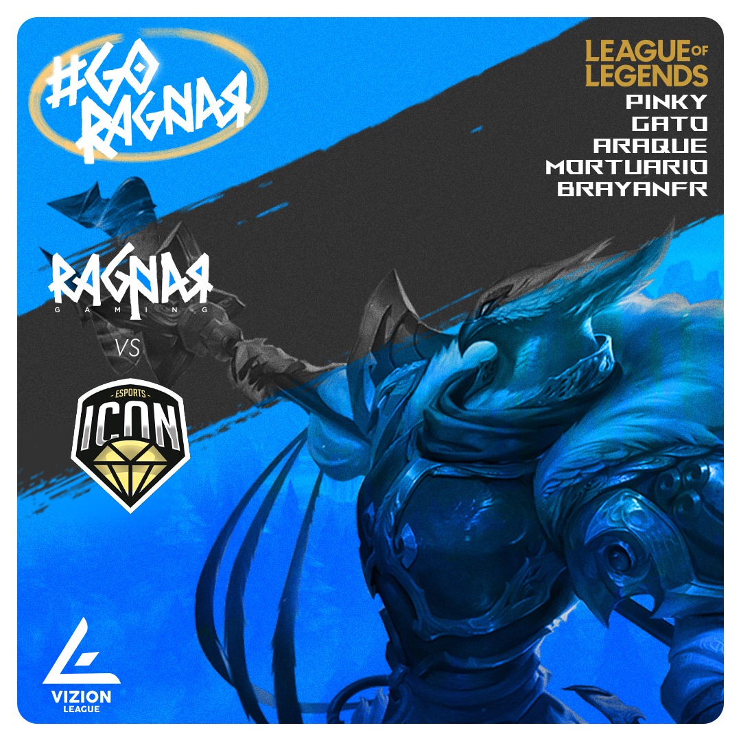 Hoy jugamos los Cuartos de final de la <a href="/VZNOficial_/">Vizion Esports</a> contra <a href="/IconEsportsMX/">Icon Esports</a>  

El match será a las 6 pm (hora Guatemala) 

Los esperamos en el stream twitch.tv/vizionarena?sr…

#ragnargamingteam #ragnar #leagueoflegends #vikings #madhouse33 #beebad #gamestore