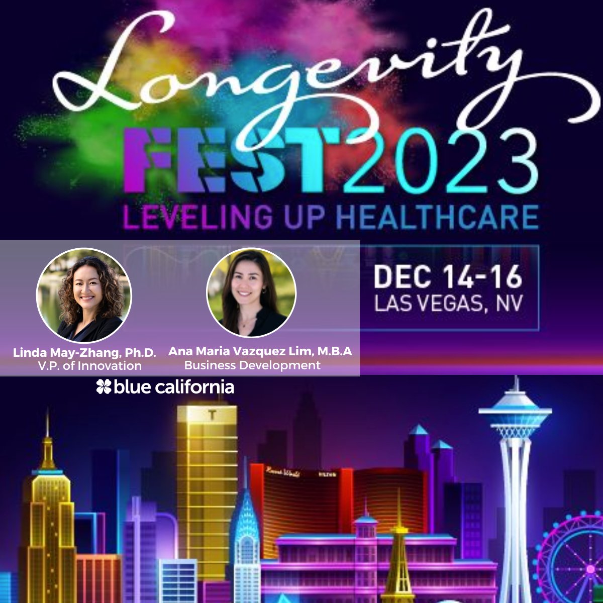 Meet us at #longevityfest2023 Dec. 14-16 in #lasvegas.@BlueCal_Ing is committed to advancing #science & #innovation in advancing #healthy #longevity. We'll be available to discuss #ErgoActive® #ergothioneine supplementation. #healthyaging #capacityforgoodness @A4MEvents