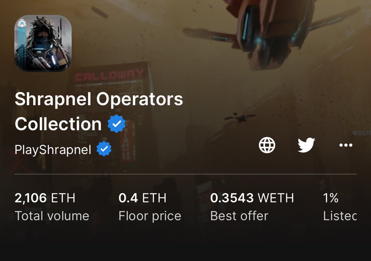 Gonna be a 0.5 ETH by the weekend. 🌋 

<a href="/playSHRAPNEL/">SHRAPNEL</a> 

Did you get yours before pump?