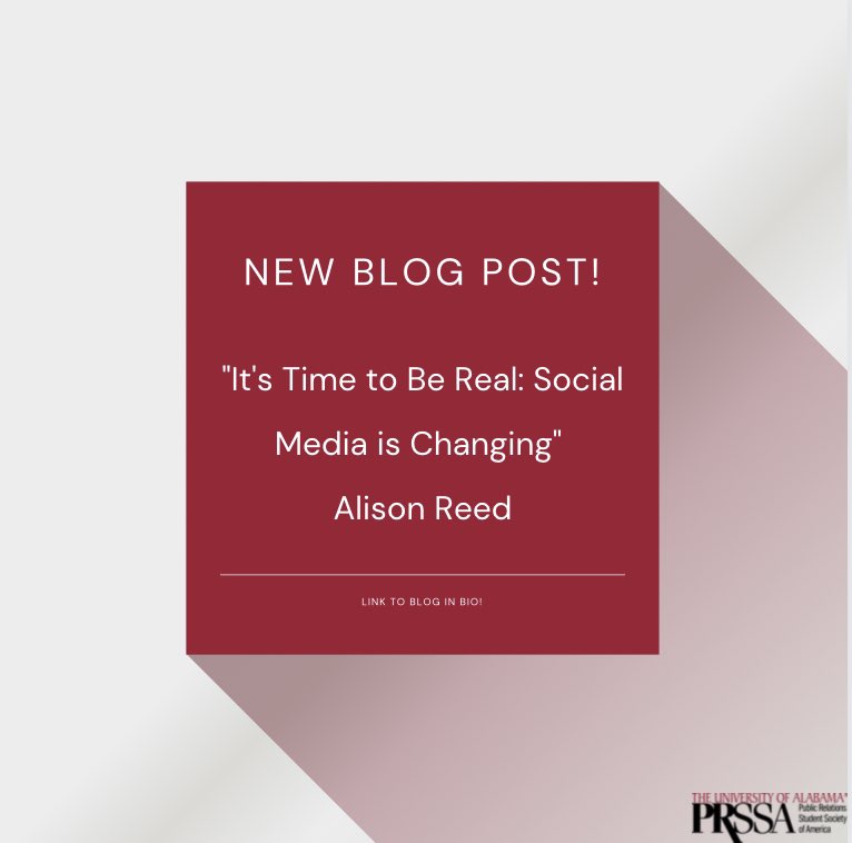 New Blog updates! Check out our new blog post “It’s Time to Be Real: Social Media is Changing” by Alison Reed which covers how to be successful in todays world of social media.