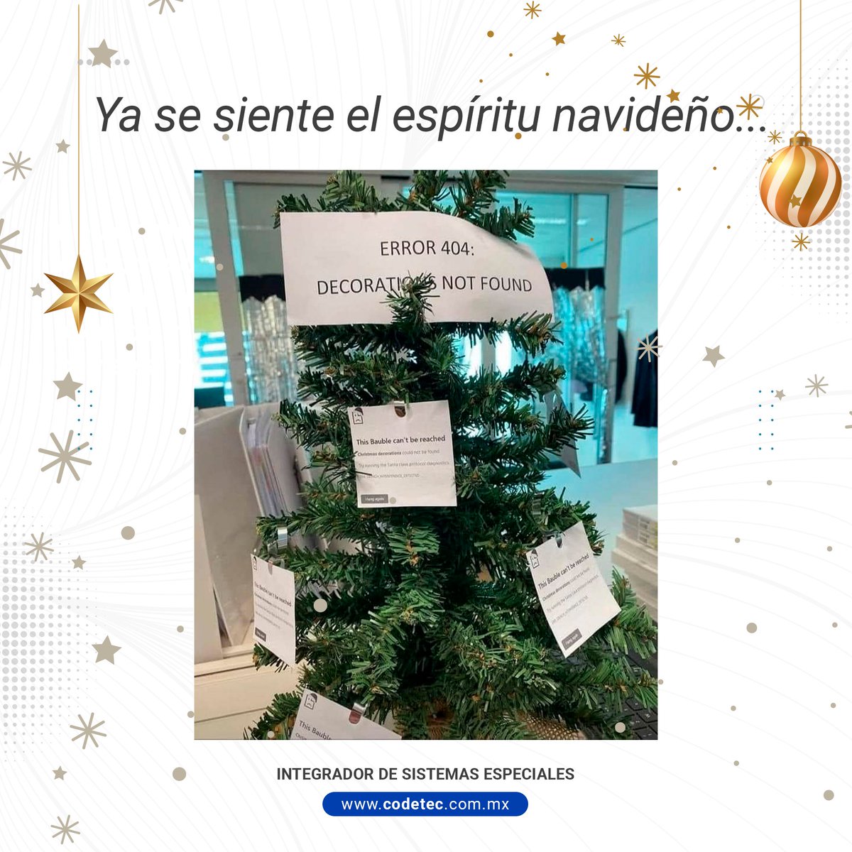 El espíritu navideño llego a CODETEC
#CODETEC #meme #navidad #humor