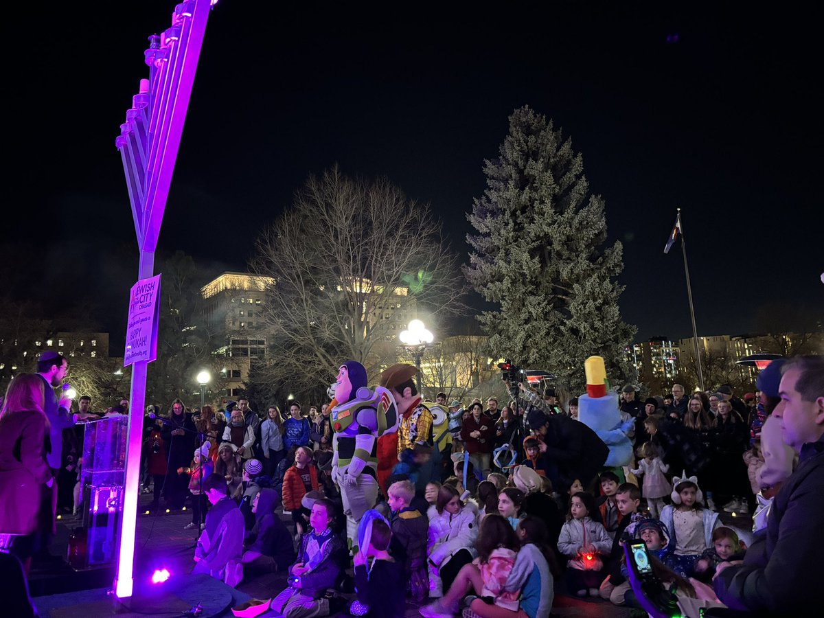 Happy first day of Hanukkah! We celebrated a beautiful ceremony to light the first candle on the menorah on the steps of the Colorado Capitol. Incredible turnout to support Colorado’s Jewish community. May your candles burn bright this season.