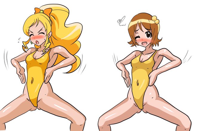 スチャッ🍵_(:3」z)_と濁すパティーン。
多分、プリキュアでしょう!(勘)
手当たり次第ハイグレにし過ぎて、過去の自分に関心すらしている… 