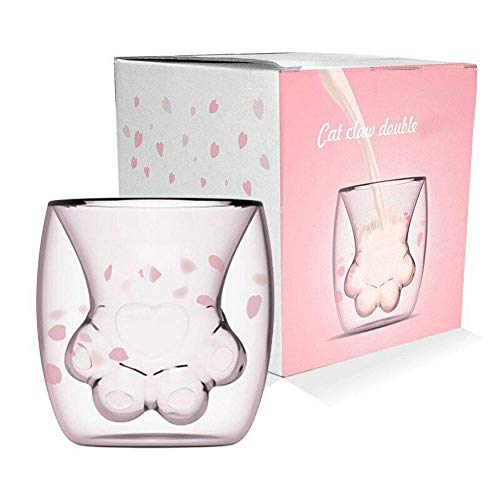 I just received Cat Paw Cup Cute Mug Sakura Cup Double Wall Coffee Mugs Cat Foot Milk Glass Sakura Cup Gift for Coffee Tea - Cat Paw Mug from Erin via Throne. Thank you! throne.com/asmr_alysaa5 #Wishlist #Throne