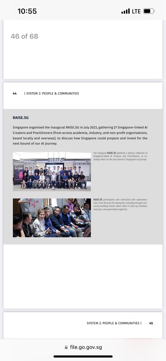 StevenGlinert's tweet photo. Singapore put out a national AI strategy recently you can read the report here. It’s smart Singapore is doing it right. 

https://t.co/lCI8cEsxjl

I’m super proud of my second home. In one of the weirder flexes of my life, I’m featured in this report due to a working group I participated in with the Singaporean government (ok I guess it’s that my photo is included but I did get to have a bit of input) (so is @swyx).

Part of being proud to have my photo in this report is that I think the US can learn from it. 

1. They embrace AI as part of the public good. They see it as a way to uplift their economic strength and their people’s economic vitality. No fear. Only optimism. And they see government’s role to promote that growth. 

2. They want reasonable regulations that promote growth, not those that are just checks on it.

3. They get that this is a competition. They believe the drivers of winning are compute (chips) and talent. That’s absolutely right.