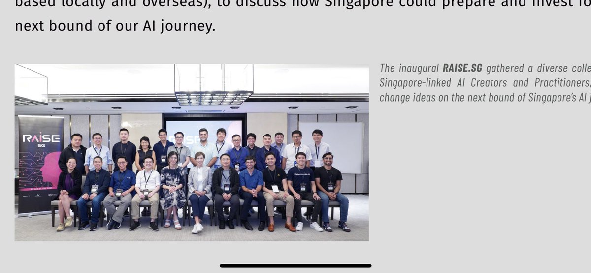 StevenGlinert's tweet photo. Singapore put out a national AI strategy recently you can read the report here. It’s smart Singapore is doing it right. 

https://t.co/lCI8cEsxjl

I’m super proud of my second home. In one of the weirder flexes of my life, I’m featured in this report due to a working group I participated in with the Singaporean government (ok I guess it’s that my photo is included but I did get to have a bit of input) (so is @swyx).

Part of being proud to have my photo in this report is that I think the US can learn from it. 

1. They embrace AI as part of the public good. They see it as a way to uplift their economic strength and their people’s economic vitality. No fear. Only optimism. And they see government’s role to promote that growth. 

2. They want reasonable regulations that promote growth, not those that are just checks on it.

3. They get that this is a competition. They believe the drivers of winning are compute (chips) and talent. That’s absolutely right.