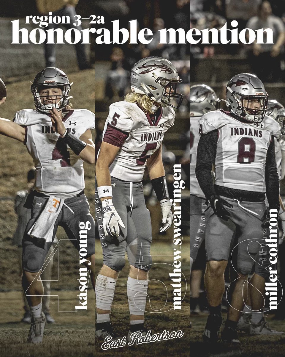 Congratulations to the following for being named All-Region Honorable Mentions! 
<a href="/kasonyoung1/">Kason Young</a> 
<a href="/MatthewSwearin4/">Matthew Swearingen</a> 
Miller Cothron!