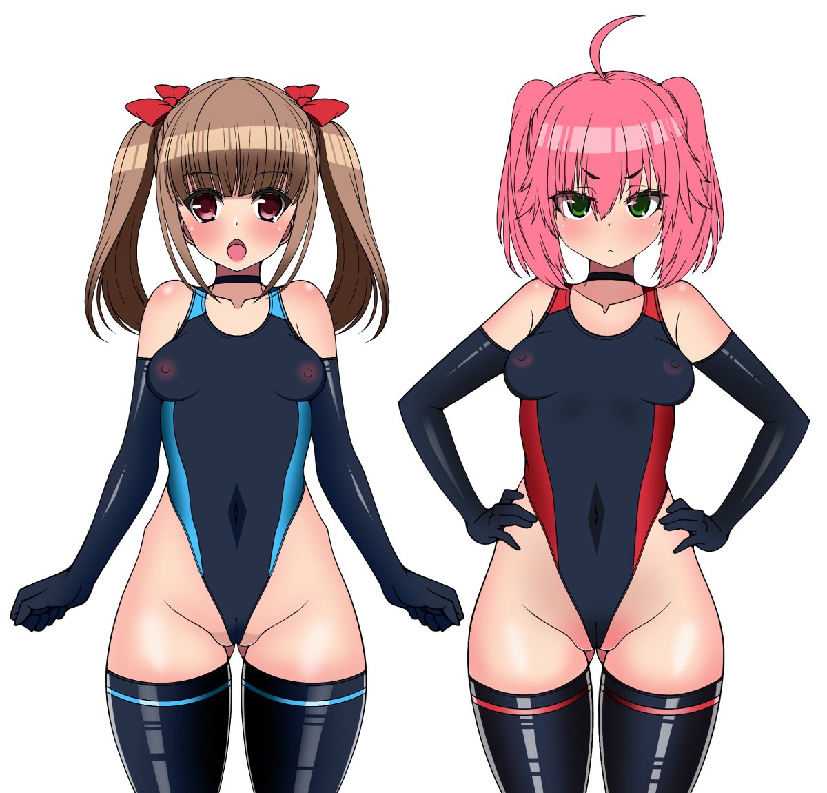 #くそ寒いので水着絵を貼る

競泳水着系のやつお纏め!
寒くても暑くても水着は年中無休で描いても再掲してもええんやで! 