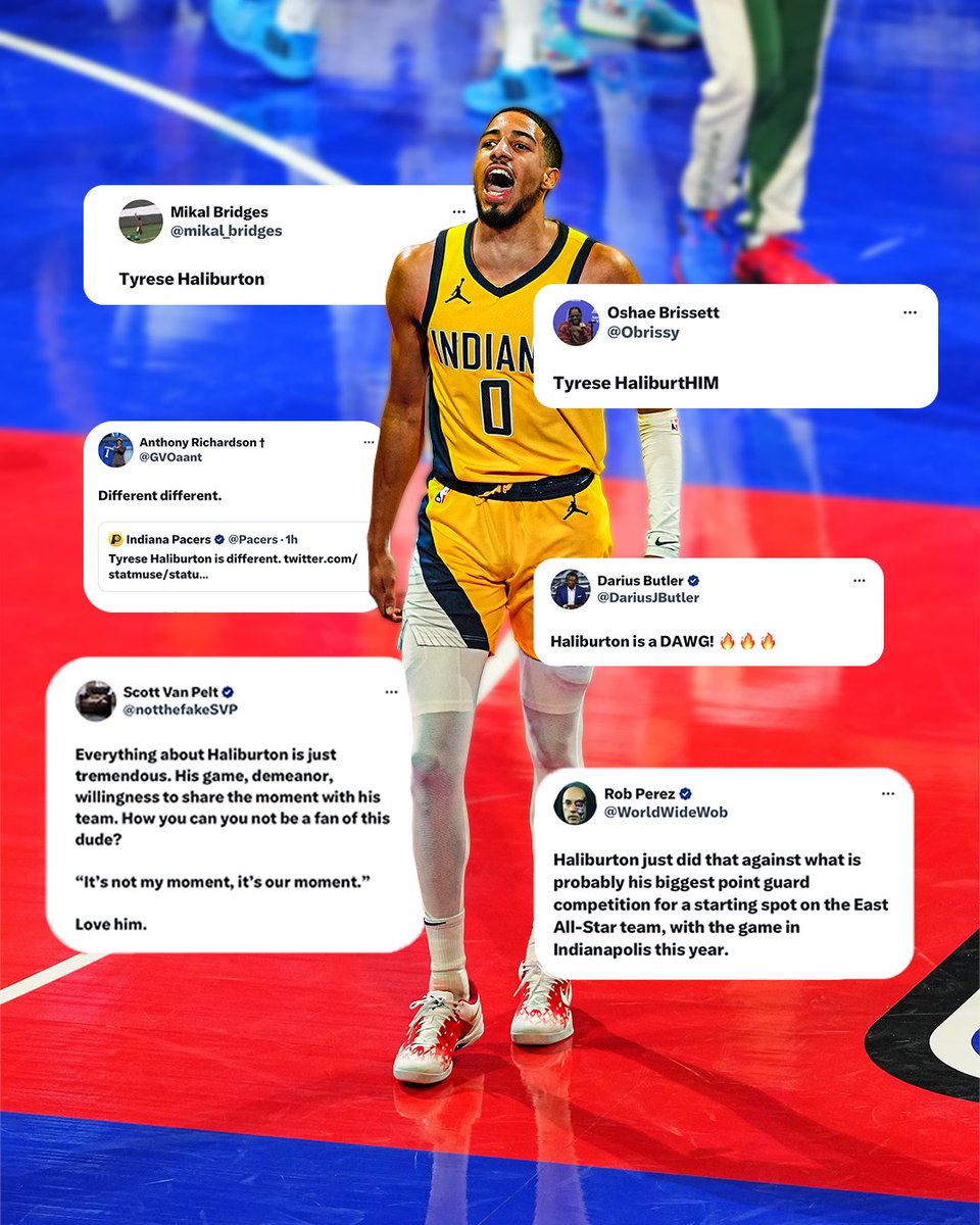 Tyrese Haliburton is owning the moment.