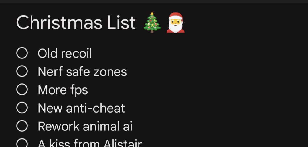 ZanRust's tweet image. Hopefully Santa comes this year
