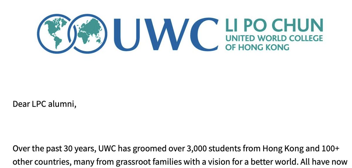 Choice words from my alma mater