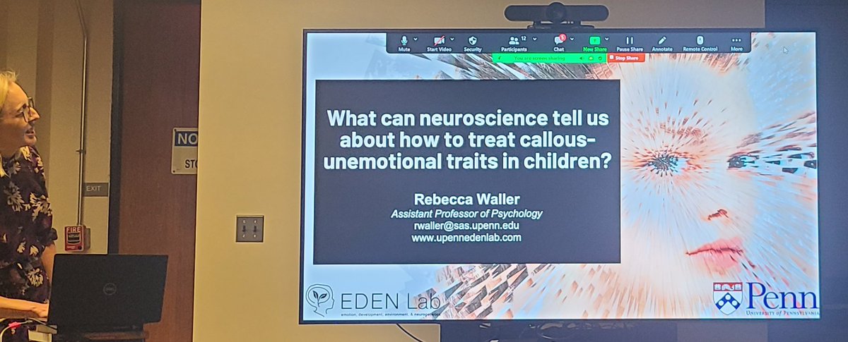 Really stellar talk by @upennedenlab this evening. Happy to hear that the Center for Neuroscience and Society exists here @Penn. Great to connect with this thoughtful community