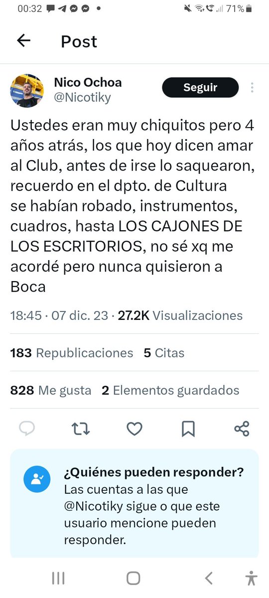 falchibeto's tweet photo. Como este cagón tiene configurado el Tw de modo que no puedo responder lo hare asi
Fui el responsable del Dept de Cultura con una gestion hasta elogiada por la oposición. Le entregue todo a Jorge Plate (sucesor) en una reunión  con todo detalle, hasta las llaves del escritorio. https://t.co/eFwDKKk16O