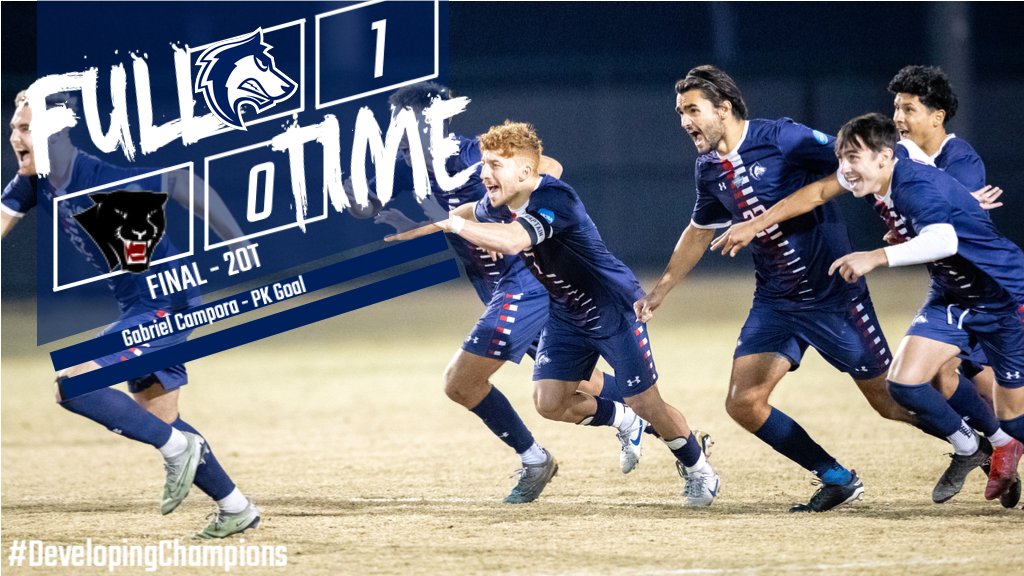CSU Pueblo ThunderWolves (@gothunderwolves) on Twitter photo 🚨⚽️PACK WIN!!
No. 16 <a href="/csupmsoccer/">CSU Pueblo - Men‘s Soccer</a> beats No. 5 Florida Tech 1-0 (2OT) on a Gabriel Campora penalty goal in the 107th minute to lift the ThunderWolves to the Championship Match on Saturday in Matthews, NC
The title match will be a re-match with No. 1 Franklin Pierce
#ThePackWay 🚨⚽️PACK WIN!!
No. 16 <a href="/csupmsoccer/">CSU Pueblo - Men‘s Soccer</a> beats No. 5 Florida Tech 1-0 (2OT) on a Gabriel Campora penalty goal in the 107th minute to lift the ThunderWolves to the Championship Match on Saturday in Matthews, NC
The title match will be a re-match with No. 1 Franklin Pierce
#ThePackWay