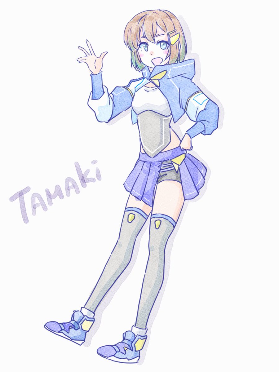 「正式なイメージ絵やデザイン図は後ほど 新しいうちの子 兎米姫(とよひめ)タマキで」|OGA-SAN🔭🎸🎨観測結束絵描き垢のイラスト