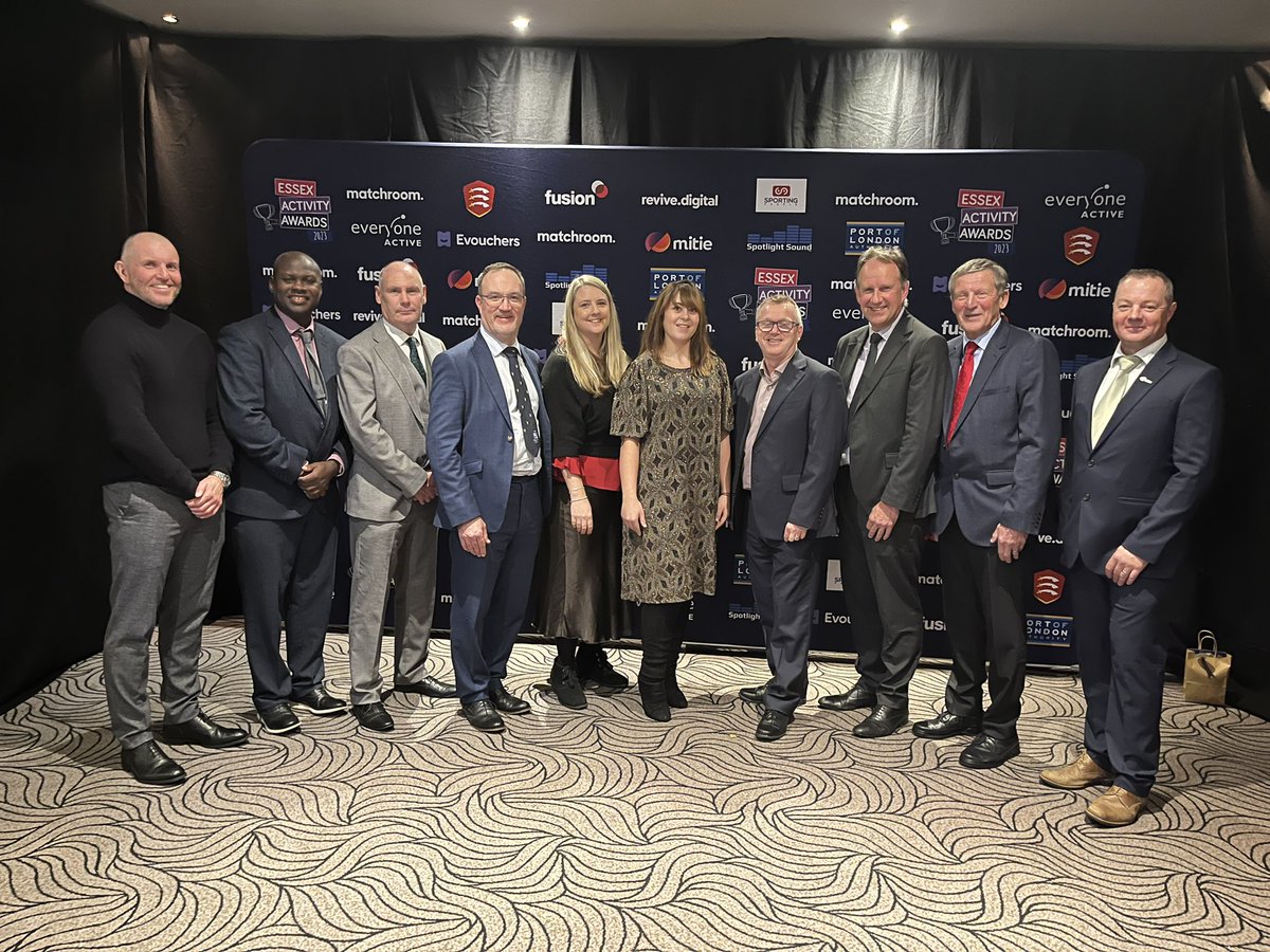 Thank you <a href="/ActiveEssex/">ActiveEssex</a> for a fantastic evening celebrating with winners and finalists with Board colleagues at #EssexActivityAwards23