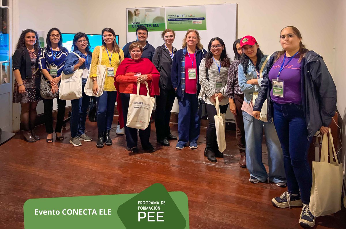 ProFormacionPEE's tweet photo. En CONECTA ELE tuvimos la oportunidad de crear nuevas conexiones entre diversos apasionados de la enseñanza del español a extranjeros. ¡Gracias a todos por ser parte de esta experiencia! 🙌🌐 
Nota completa 👉 https://t.co/MY5zCRBi5J https://t.co/GxsPyYM9T5