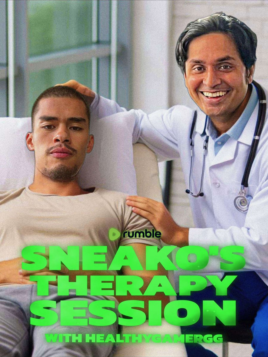 Sneak0o's tweet image. SNEAKO finally goes to therapy… 7pm EST

Watch Here: rumble.com/v402p3n-sneako…