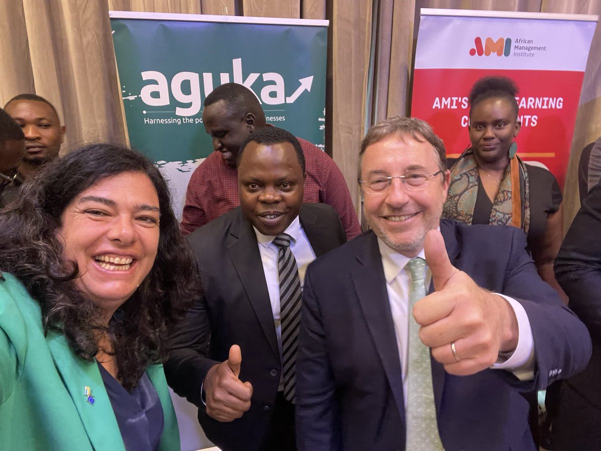 BelenCalvoEU's tweet photo. A pleasure to host @ASteiner in Kigali and to witness together with @jnabdallah, Hon @MiniYouthRwanda the impact of our partnership: #Aguka is expanding opportunities for youth entrepreneurs.

A display of fascinating startups and bold creative solutions. @norrskenEA @RwandaAMI https://t.co/yOoSkCXXJR