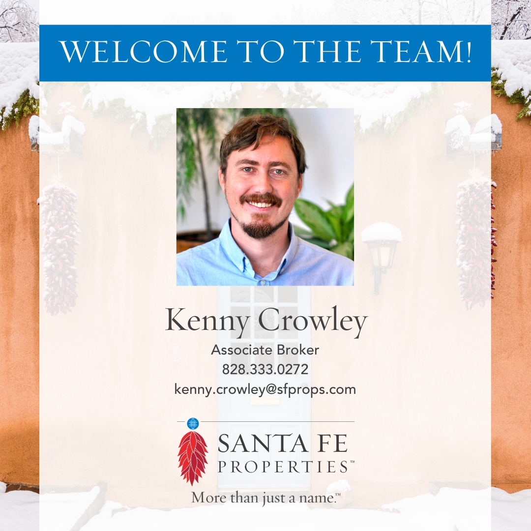 sfeproperties's tweet photo. Santa Fe Properties would like to welcome our new Associate Broker, Kenny Crowley! https://t.co/c6ttEDvCQi