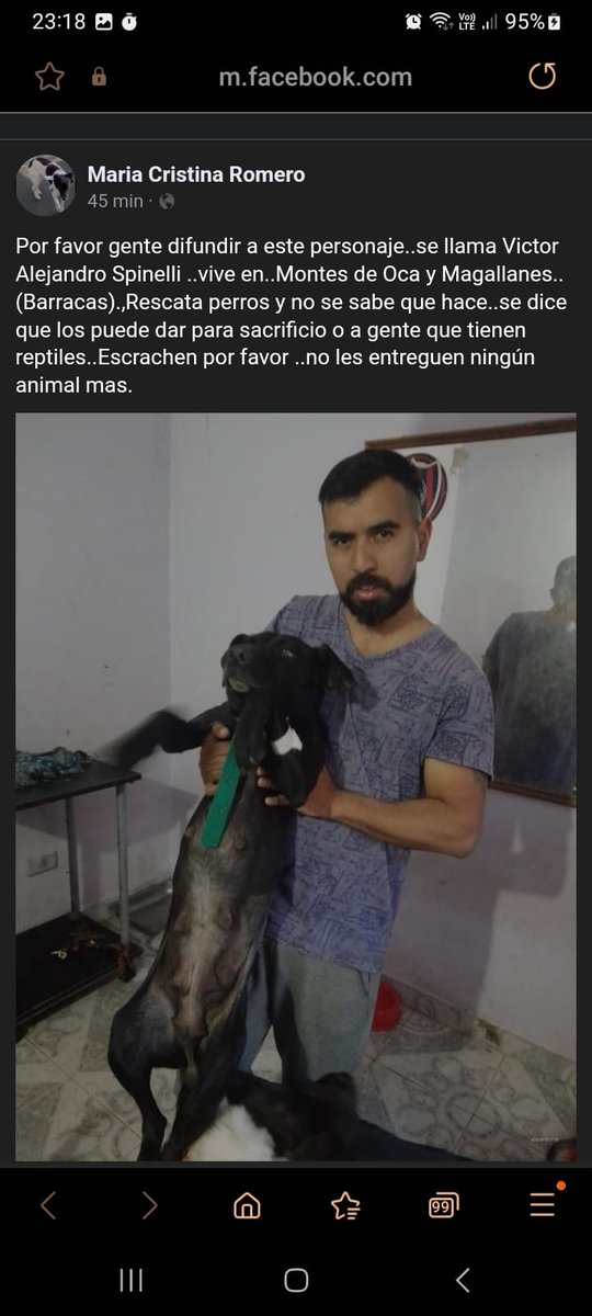 Tabyta201's tweet photo. 🚨Cuidado con este tipo HDRMP!!!! Pide Animales y después los da para SACRIFICIOS se llama ALEJANDRO SPINELLI. Vive en BARRACAS. CABA https://t.co/1JtOPwU1Fd