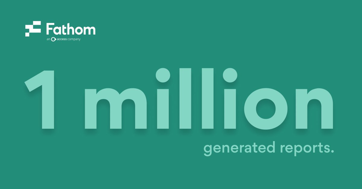 Milestone unlocked: 1 million reports generated in Fathom! 🚀 Here's to the power of data-driven decision-making and the many more reports to come! 📊 See Fathom’s full review of 2023 👇 hubs.ly/Q02bXM660