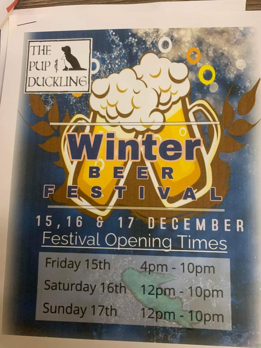 Beer festival next weekend <a href="/pupandduckling/">Pup and Duckling</a> micropub