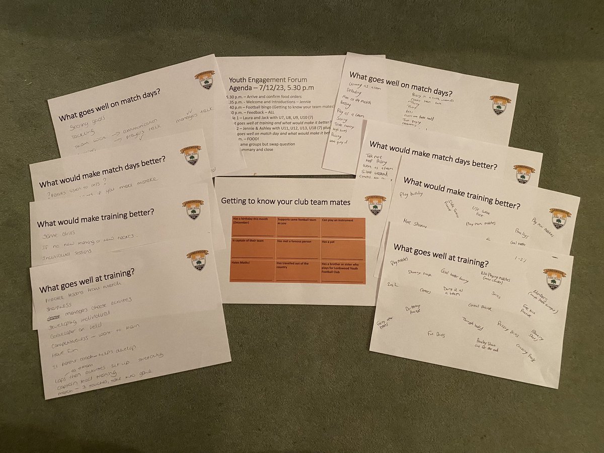 Tonight @lordswood_youth held our first youth engagement event with support from the @KentFA to make it happen Thanks to the players and refs who came along to share their experiences This feedback is golden and we will use this to continue to develop as a club 🧡⚽️