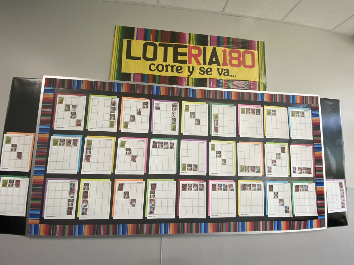 Corre y se va! For every completed R180 book + packet students add their book cover to their loteRia 180 card! <a href="/DonnaTovalin/">Donna Tovalin</a> <a href="/VirginiaREADs/">Virginia Rodriguez</a> <a href="/CFISDLieder/">Lieder Elementary</a>
