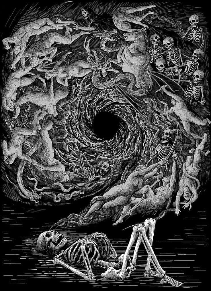 🔥Sweet dreams 'til sunbeams find you
Sweet dreams that leave all worries far behind you
But in your dreams, whatever they be
Dream a little dream of me🎼Gus Kahn🎨'The Abyss' by Albert Che🔥#TheMamasAndThePapas #Lovecraftian #Abyss #Hell #Dreams #Horror