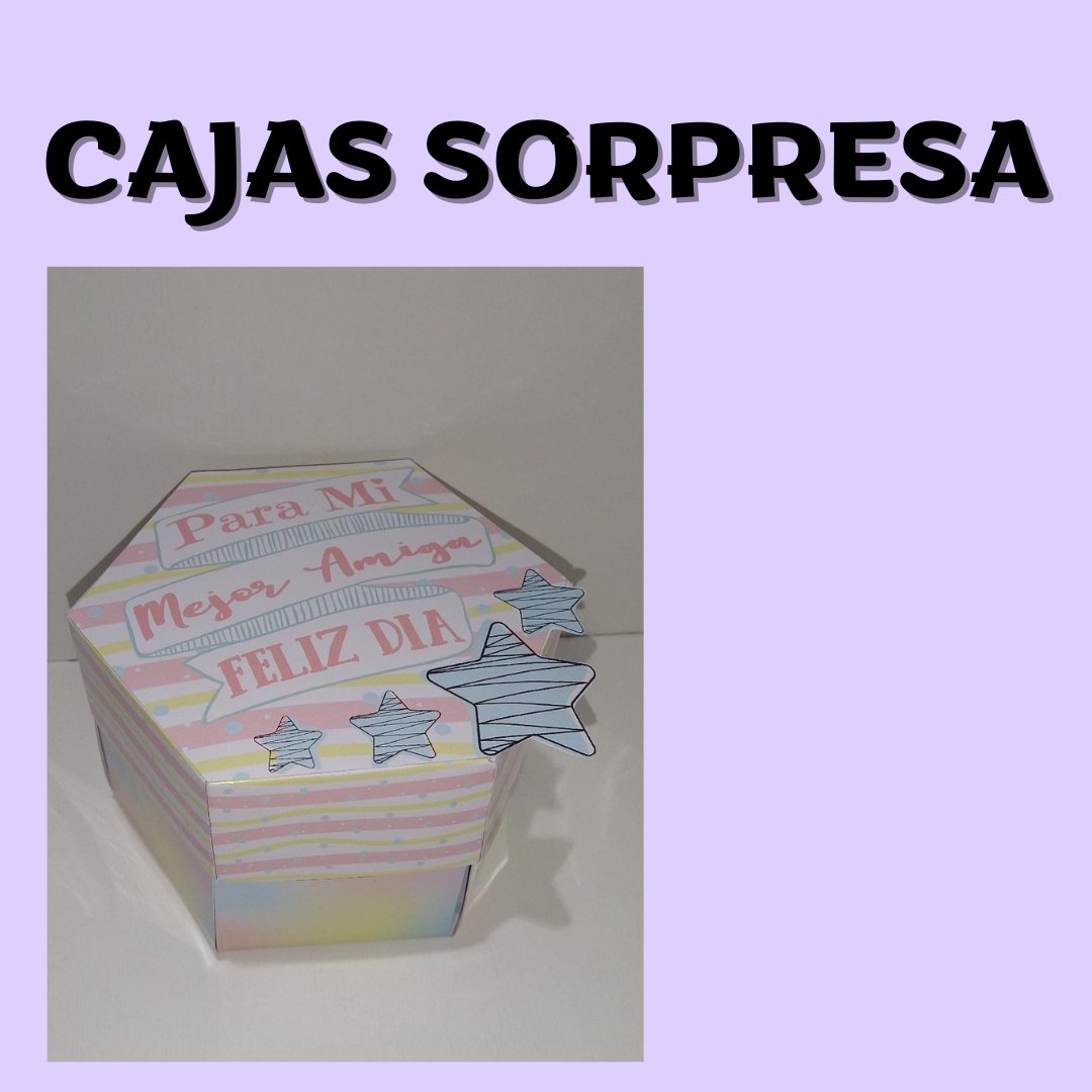 😍 CAJAS SORPRESA ♥

- SEIS caras externas e internas para personalizar + base + tapa
- No incluyen taza 

#FOCUSREGALOS
Nos encontras en Rosario, hacemos envíos a toda la ciudad (consultar zonas aledañas!)

- Pedidos y consultas al whatsapp - 3412775914