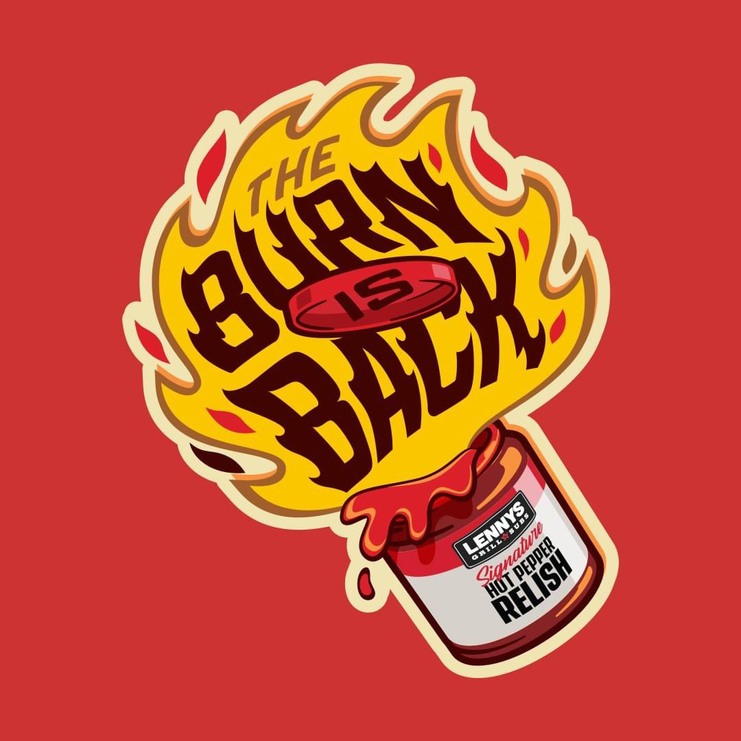 LennysGrapevine's tweet photo. The Burn is Officially Back! ⚡️💥⚡️

You've all been asking for it, and it's finally here. Our fan-favorite Hot Pepper Relish jars! 🙌 https://t.co/Bx5jbXaYg5